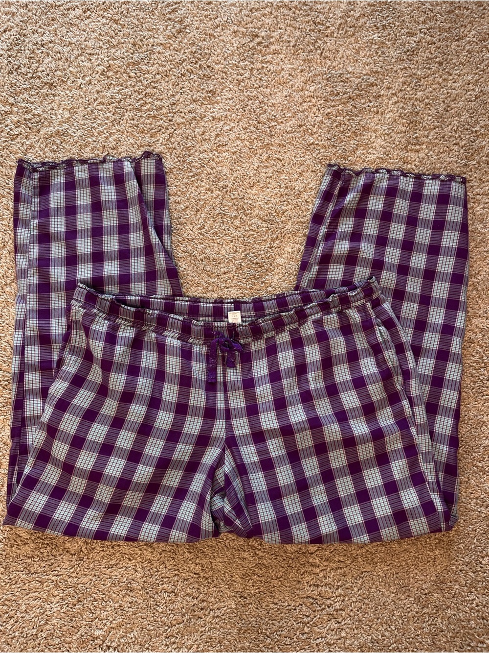 Vintage y2k 00s Victoria's Secret purple plaid pyjama pants